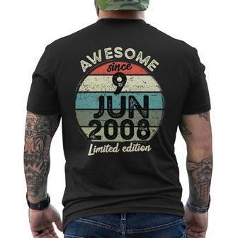 15歳の誕生日 2008年6月9日 15歳の誕生日 長袖tシャツ メンズTシャツ バックプリント - Kawaiitshirt
