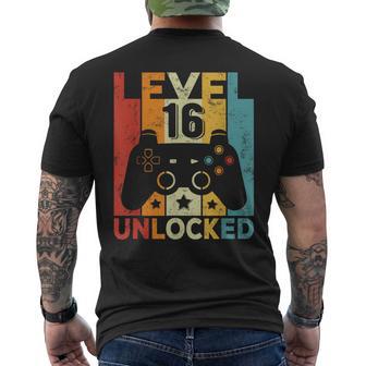 16 Cumpleaños Niño Niña 16 Años Gaming Controller Gamer Camiseta Hombre Estampado Espalda - Regaloses