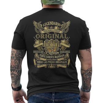 1971 Cumpleaños Legendario Original Español Camiseta Hombre Estampado Espalda - Regaloses
