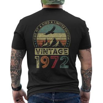 1972年ヴィンテージ、限定版、54歳の誕生日、54歳 メンズTシャツ バックプリント - Kawaiitshirt