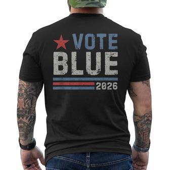 2026 Vote Blue Democrat Blue Wave Men's T-shirt Back Print - Thegiftio UK