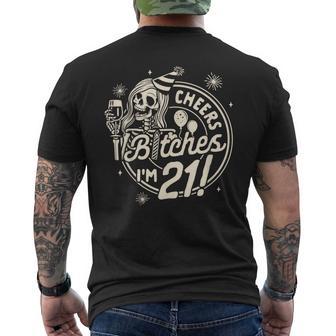 21St Birthday 21 Years Old Birthday Cheers Btches I'm 21 Men's T-shirt Back Print - Thegiftio UK