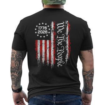 250 Anniversary Usa 250Th American Flag Patriotic 250 Years Men's T-shirt Back Print - Monsterry
