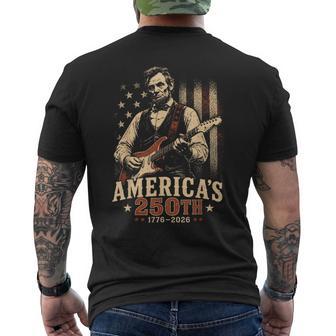 250 Anniversary Usa 4Th Of July Patriotic 250 American Men's T-shirt Back Print | Mazezy