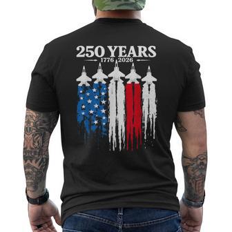 250 Anniversary Usa 4Th Of July Patriotic 250 Years American Men's T-shirt Back Print | Mazezy