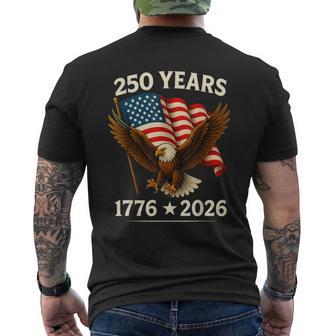 250 Anniversary Usa Patriotic Eagle 250Th 4Th Of July 2026 Men's T-shirt Back Print - Monsterry