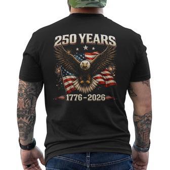 250 Anniversary Usa Patriotic Eagle 250Th Independence Day Men's T-shirt Back Print - Monsterry UK