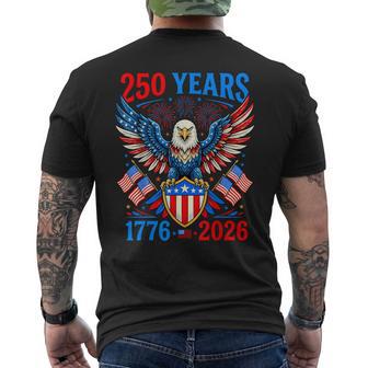 250 Anniversary Usa Patriotic 250 Years American 4Th Of July Men's T-shirt Back Print | Mazezy