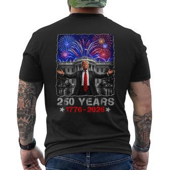 250 Usa Years 1776 2026 Trump White House 250Th Birthday Men's T-shirt Back Print - Thegiftio UK