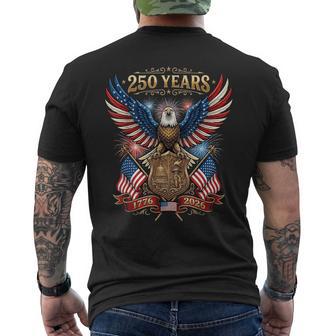 250 Years 1776 2026 4Th Of July Patriotic 250Th Birthday Usa Men's T-shirt Back Print - Monsterry