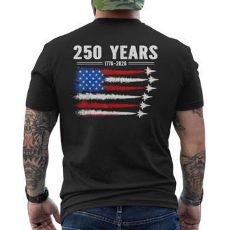 250 Years American 1776 2026 250Th Usa Birthday 4Th Of July Men's T-shirt Back Print - Thegiftio UK