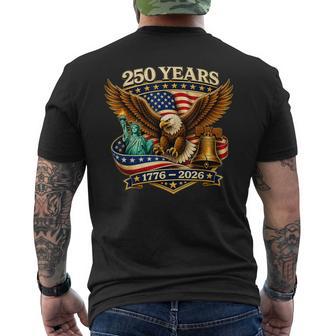 250 Years American 250Th Anniversary Usa Patriotic 4Th July Men's T-shirt Back Print | Mazezy