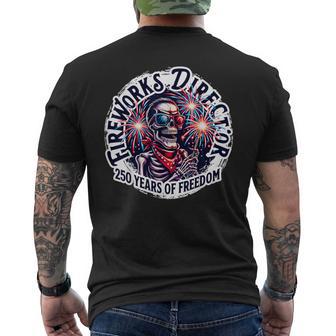 250 Years Of Freedom Usa Fireworks Director Men's T-shirt Back Print | Seseable UK