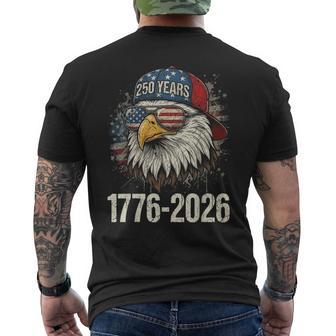 250Th Anniversary Usa 4Th Of July Eagle Patriotic 250 Years Men's T-shirt Back Print - Thegiftio