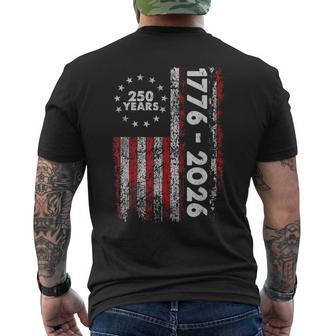 250Th Anniversary Usa Flag 4Th Of July 250 Anniversary Usa Men's T-shirt Back Print | Mazezy