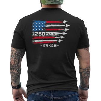 250Th Anniversary Usa Patriotic 250 Years American 4Th July Men's T-shirt Back Print - Thegiftio UK