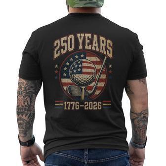 250周年記念 250 Usa アメリカ ゴルフ 1776 2026 愛国的 メンズTシャツ バックプリント - Kawaiitshirt