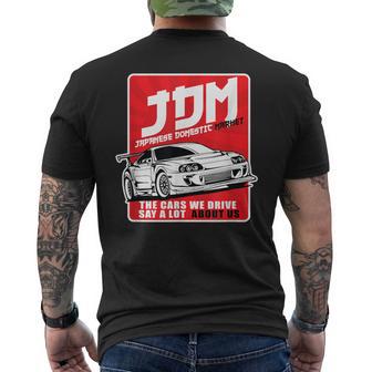 2Jz Jdm Tuning Auto Giapponesi T-shirt da uomo con stampa posteriore - Novitaregali