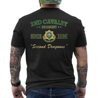 2Nd Cavalry Regiment Veteran Military Father Day Men's T-shirt Back Print - Thegiftio UK