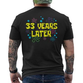 33Th Birthday 33 Years Later 33 Years Old Bday Men's T-shirt Back Print - Thegiftio UK