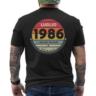 37 Anni Compleanno Uomo Donna Regalo Divertenteintage 1986 T-shirt da uomo con stampa posteriore - Novitaregali
