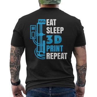 3Dプリンター印刷3d印刷モデルメーカーギフト3dプリンター メンズTシャツ バックプリント - Kawaiitshirt
