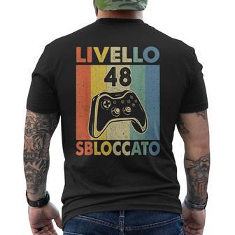 48° Compleanno 48 Uomo Anni Livello 48 Regalo T-shirt da uomo con stampa posteriore - Novitaregali