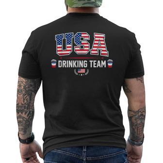 4Th Of July For Beer Cool Usa Drinking Team Men's T-shirt Back Print | Seseable UK