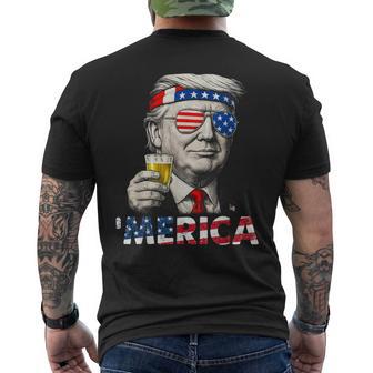 Make 4Th Of July Great Again Patriotic 4Th Of July Men's T-shirt Back Print - Thegiftio