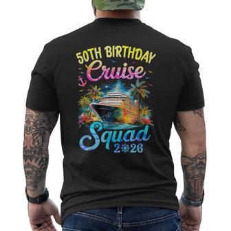 50Th Birthday Cruise Squad 2026 Cruising Party Vacation Men's T-shirt Back Print - Thegiftio