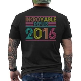 6 Anniversaire 6 Ans Cadeau Incroyable Depuis 2016 T-shirt imprimé au dos - Cadeauxyz