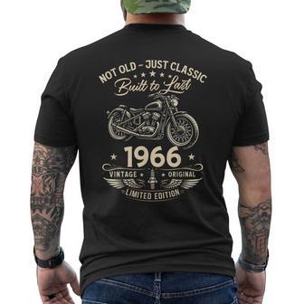 60 Geburtstag Mann Geschenk Motorrad Motorradfahrer 1966 T-Shirt mit Rückendruck - Geschenkecke