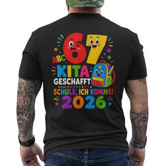 67 Kita Geschafft 2026 Kita Abgänger Kinder T-Shirt mit Rückendruck - Seseable
