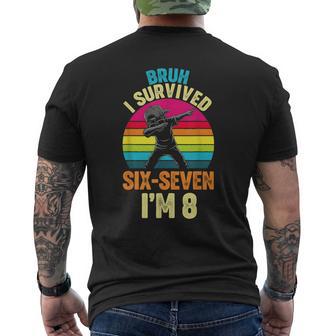 67 Meme Zum 8 Geburtstag Dabbingixeven Bruh Lustige Jungen Kinder T-Shirt mit Rückendruck - Seseable