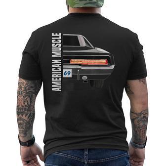 69 Charger Classic Old School American Muscle Car Men's T-shirt Back Print - Thegiftio UK