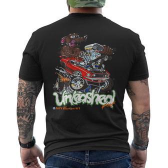 69 Mach 1 Rat Hot Rod Unleashed On Back Men's T-shirt Back Print - Thegiftio UK