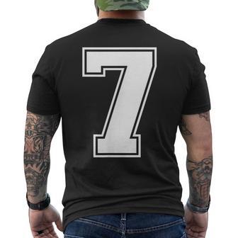 7 Matching Graphique Desports D'équipe Numéro 7 T-shirt imprimé au dos - Cadeauxyz