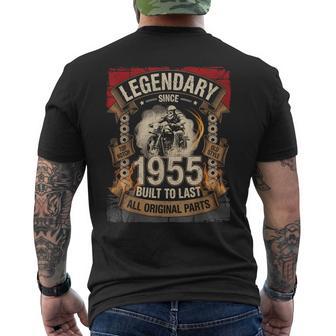 71E Anniversaire Légendaire Depuis 1955 Crâne Motard Moto T-shirt imprimé au dos - Cadeauxyz