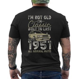 75Esimo Compleanno Dal 1951 Auto D'epoca Anni 75 T-shirt da uomo con stampa posteriore - Novitaregali