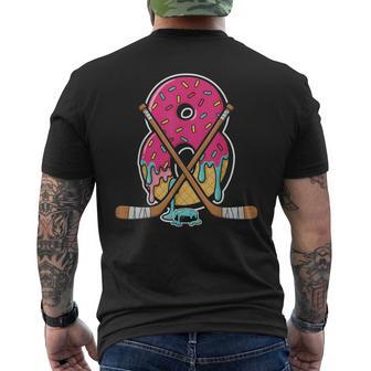 8 Year Old Hockey Ice Cream Drip Youth 8Th Birthday Boys Men's T-shirt Back Print - Thegiftio UK
