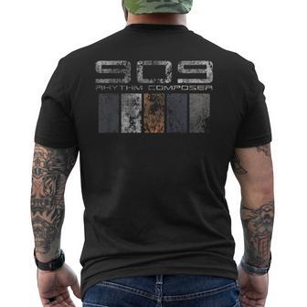 909レトロアナログリズム作曲家 メンズTシャツ バックプリント - Kawaiitshirt