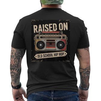 90S Hip Hop Gráfico Boombox Música Oldchool Hip Hop Rap Camiseta Hombre Estampado Espalda - Regaloses