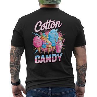 90S Vintage Cotton Candy Floss Men's T-shirt Back Print - Thegiftio UK