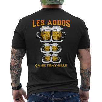 Abdos Biere Drole Biere Abdo Humour Abdominaux T-shirt imprimé au dos - Cadeauxyz