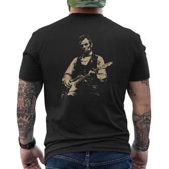 Abraham Lincoln Playing Guitar 4Th July 250Th Anniversary Men's T-shirt Back Print | Mazezy
