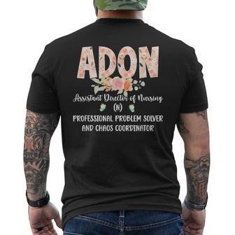 Adon Assistant Director Of Nursing Definition Men's T-shirt Back Print - Thegiftio