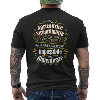 Agricoltricetraordinaria Agricoltura Regalo Agricoltore T-shirt da uomo con stampa posteriore - Novitaregali