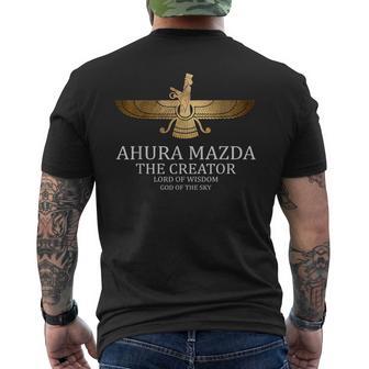 Ahura Mazdaymbole Du Zoroastrisme Du Dieu Persan Antique T-shirt imprimé au dos - Cadeauxyz