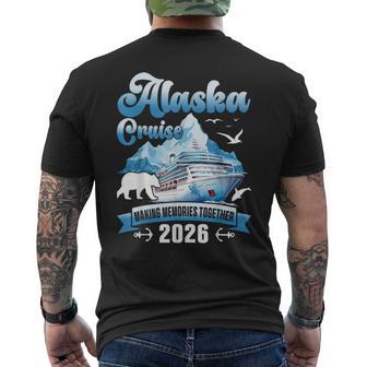 Alaska Cruise 2026 Family Friends Vacation Travel Matching Men's T-shirt Back Print - Monsterry