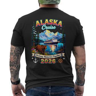 Alaska Cruise 2026 Grizzly Bear Nature Lover Souvenir Men's T-shirt Back Print | Mazezy